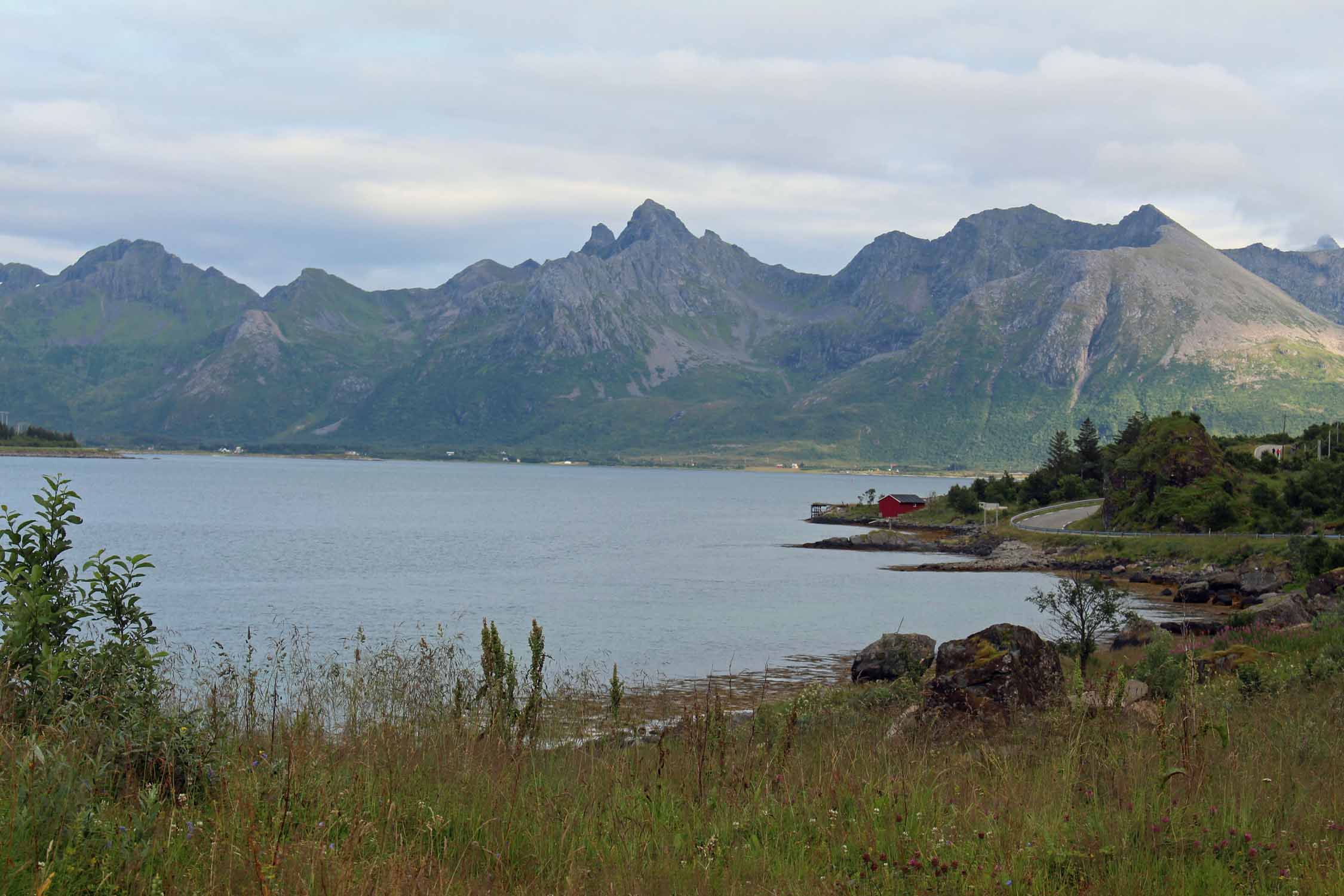 Norvège, Lofoten, Vareid, paysage