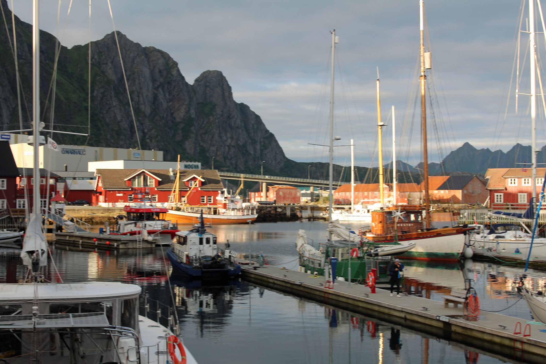 Norvège, Lofoten, Svolvaer, bateaux