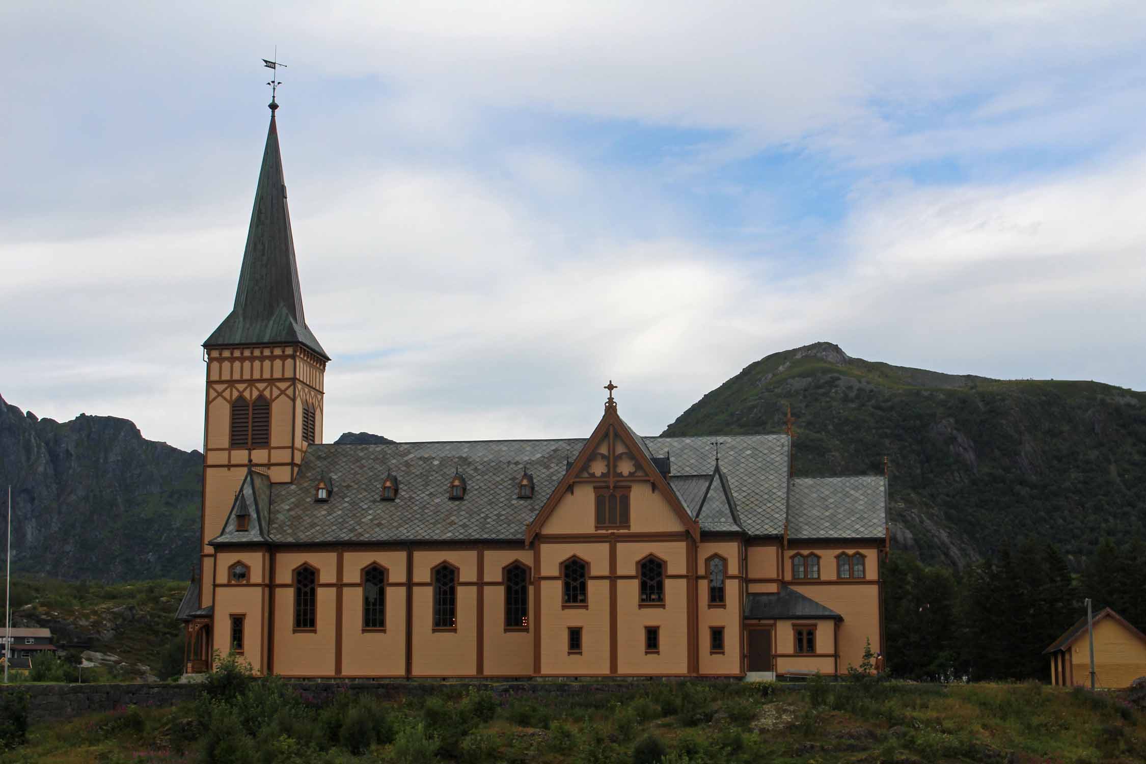 Norvège, Lofoten, église de Vagan