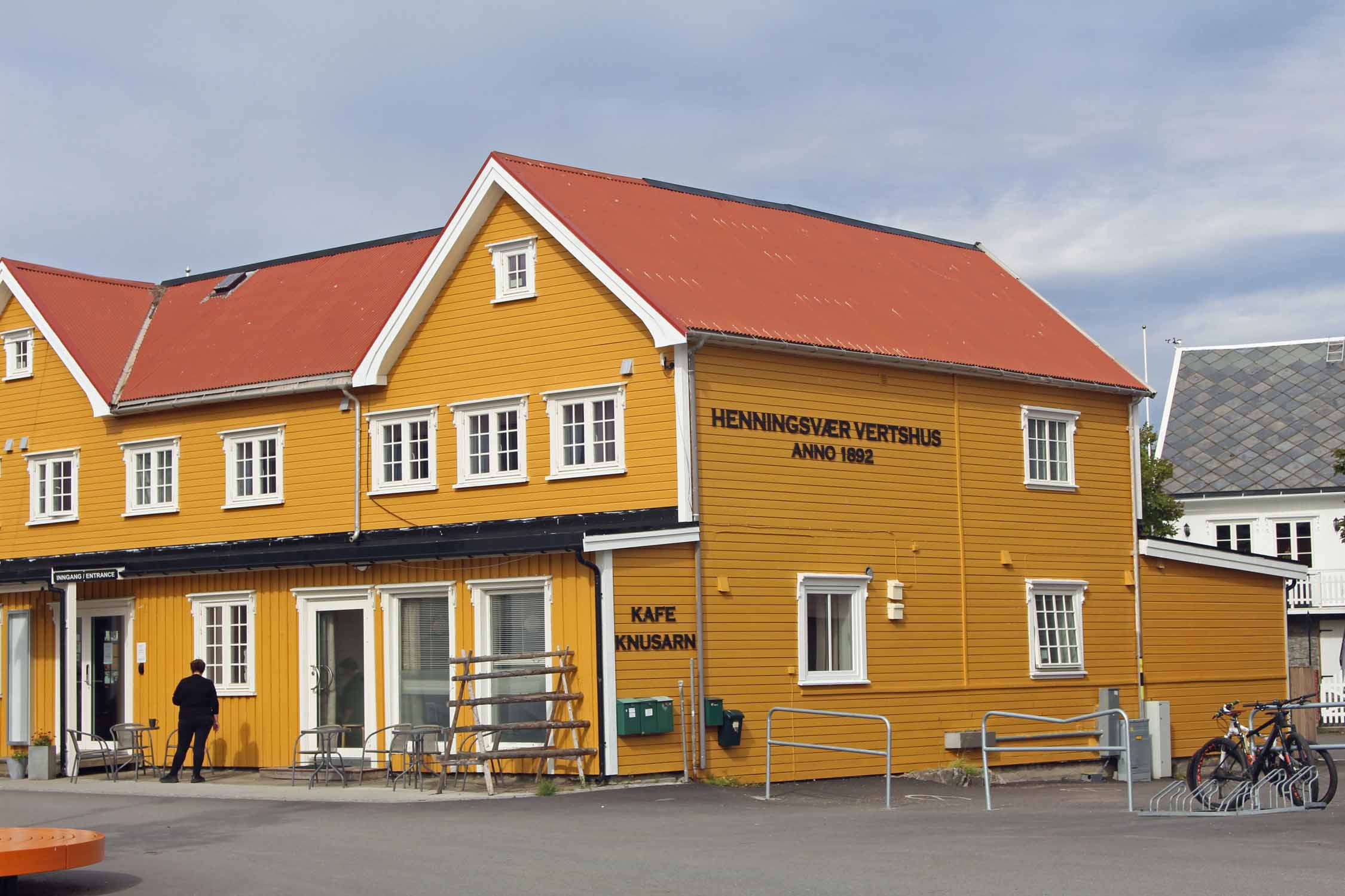Norvège, Lofoten, Henningsvaer, maison typique