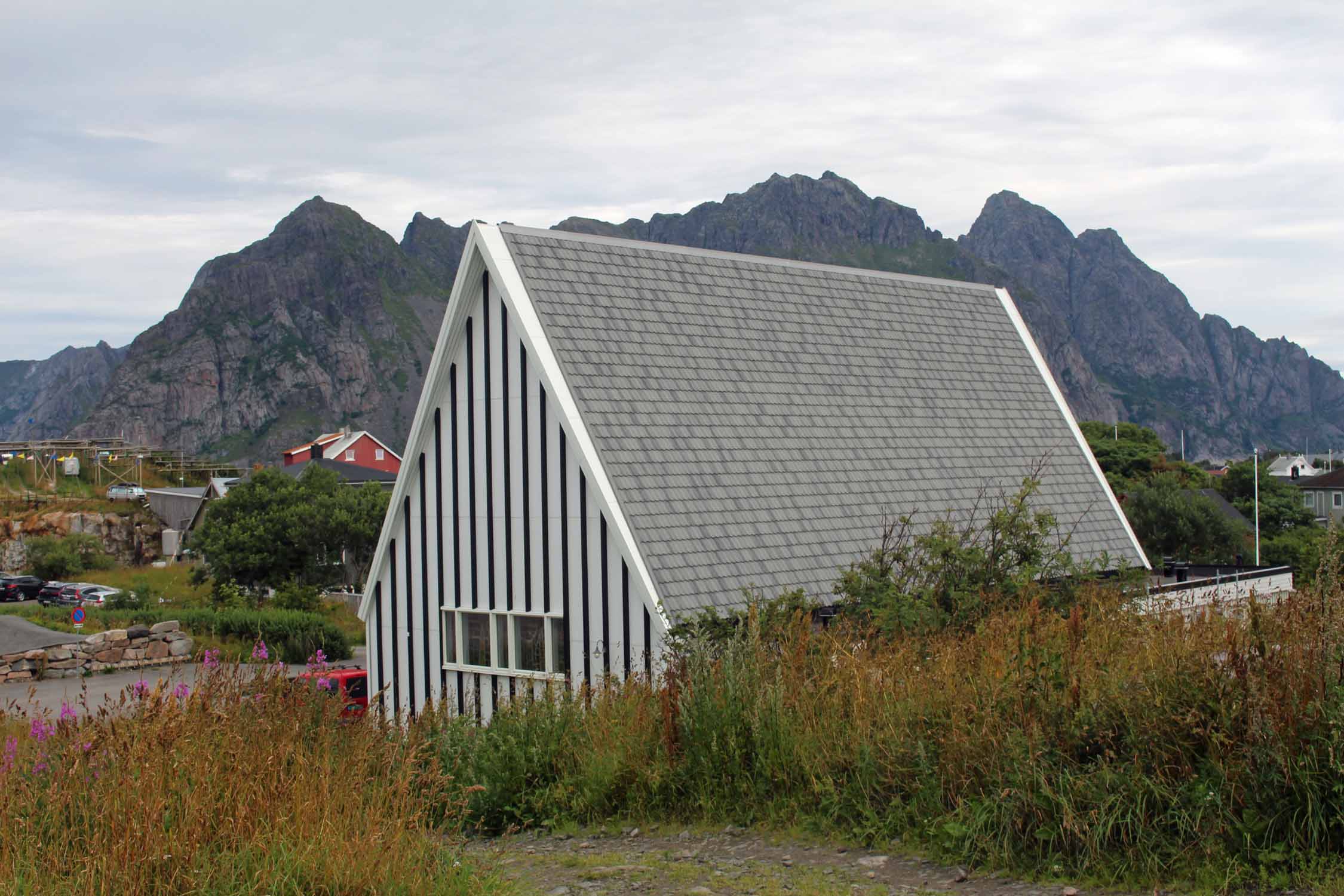 Norvège, Lofoten, Henningsvaer, église