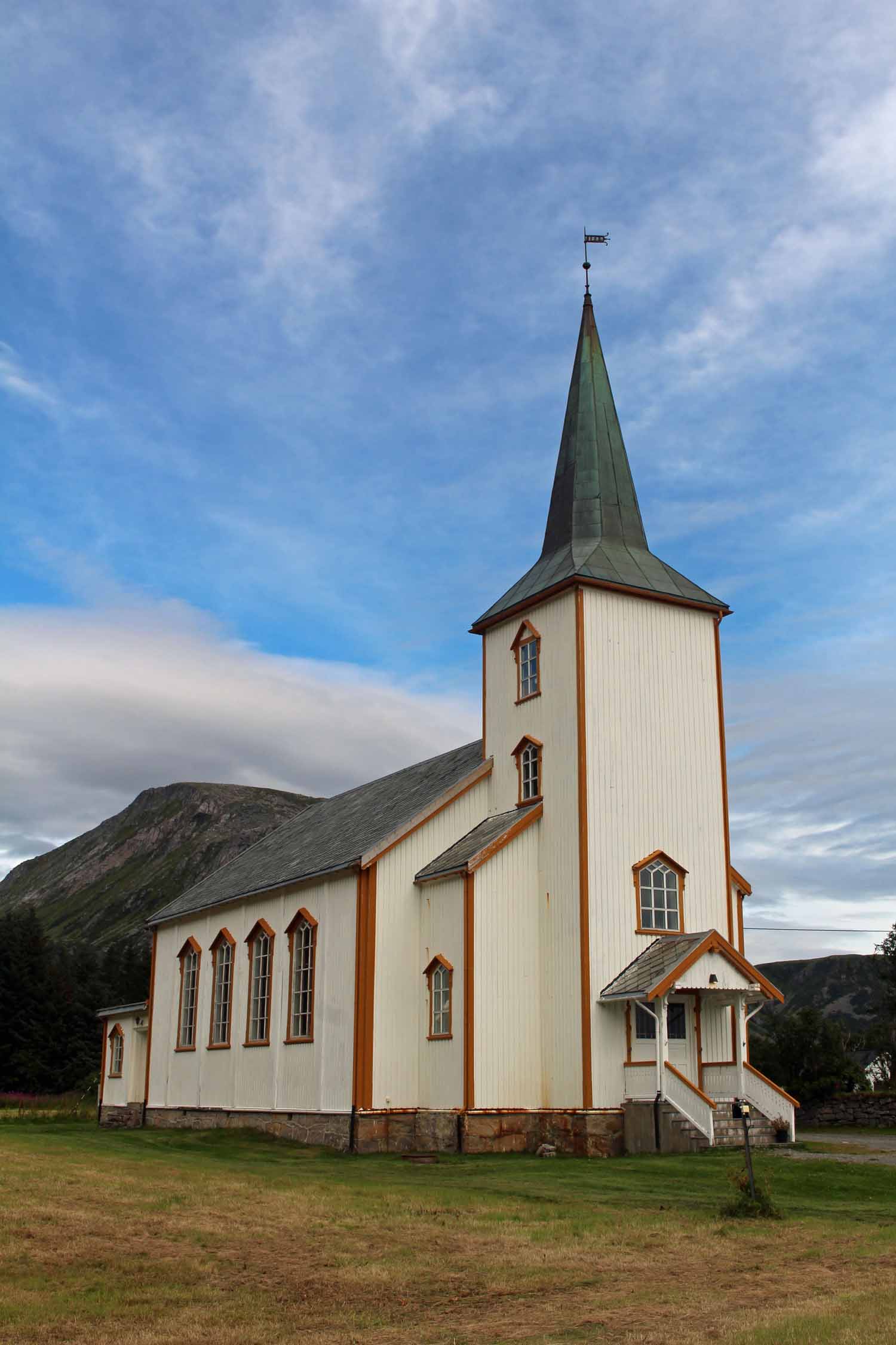Norvège, Lofoten, Valberg, église