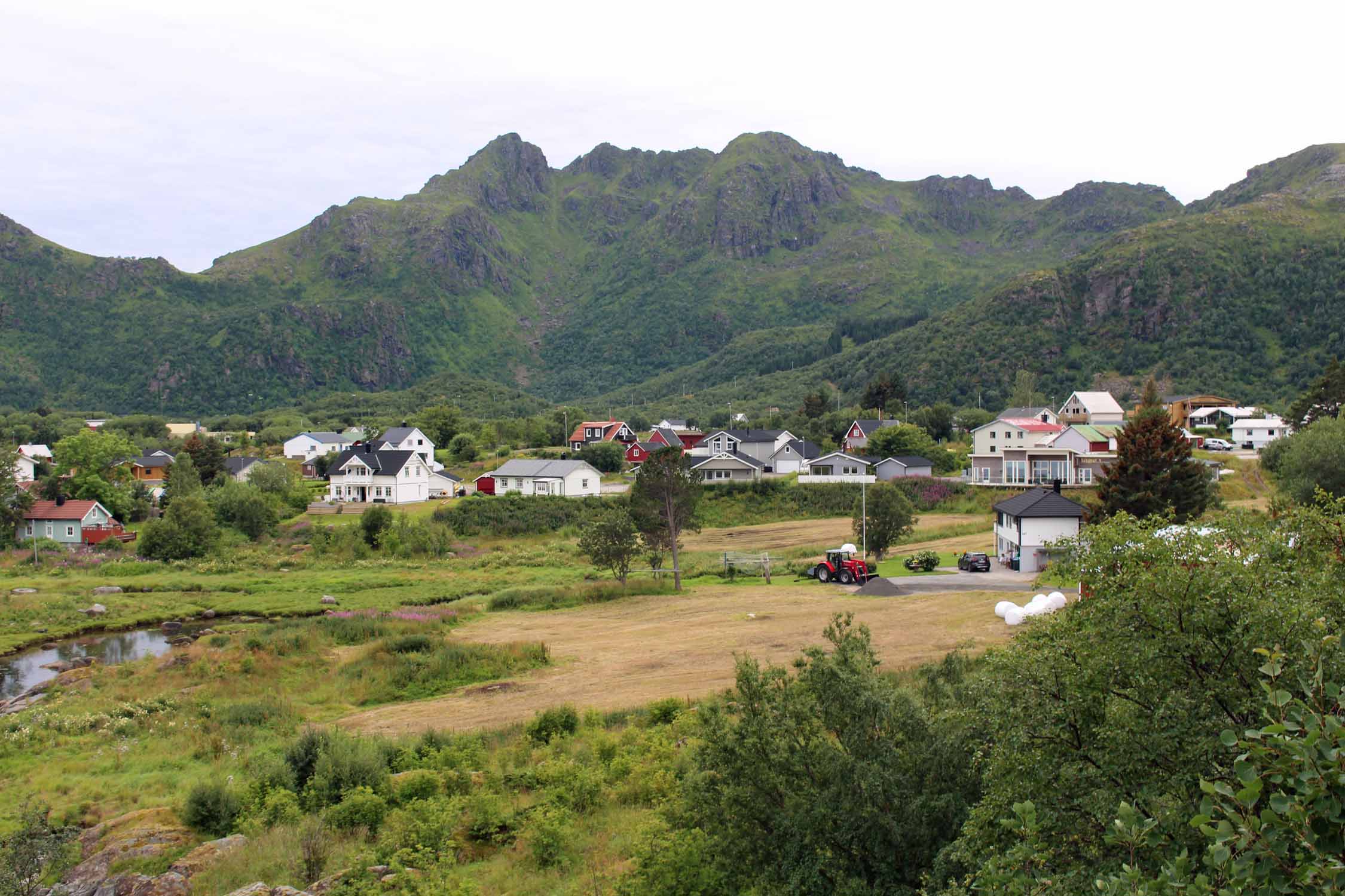 Norvège, Lofoten, Stamsund, paysage