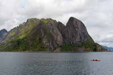 Norv&egrave;ge, Lofoten, Sakrisoy, paysage