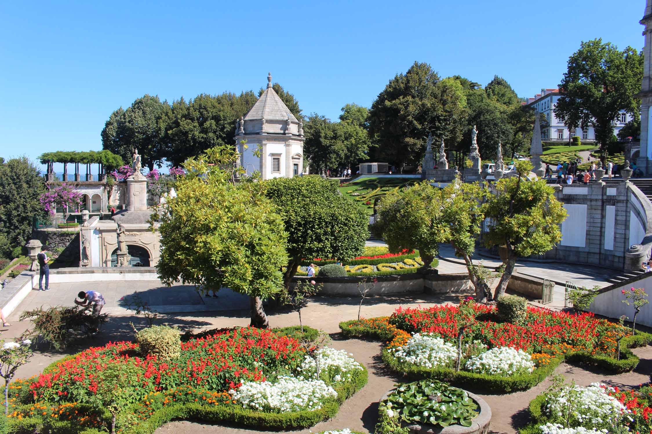 Braga, sanctuaire de Bom Jésus, jardins