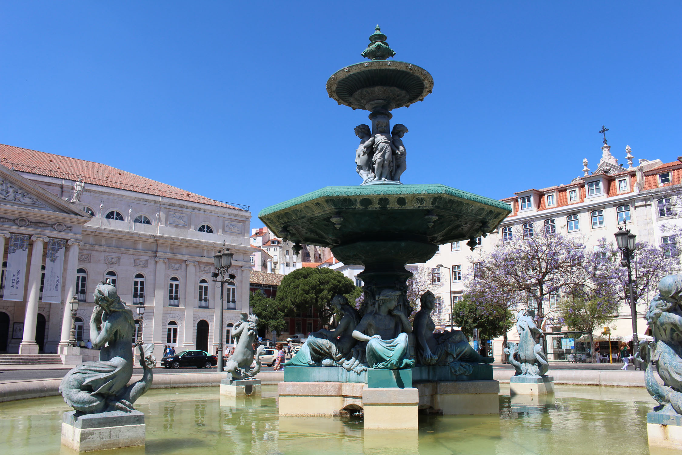 Lisbonne, place Dom Pedro IV