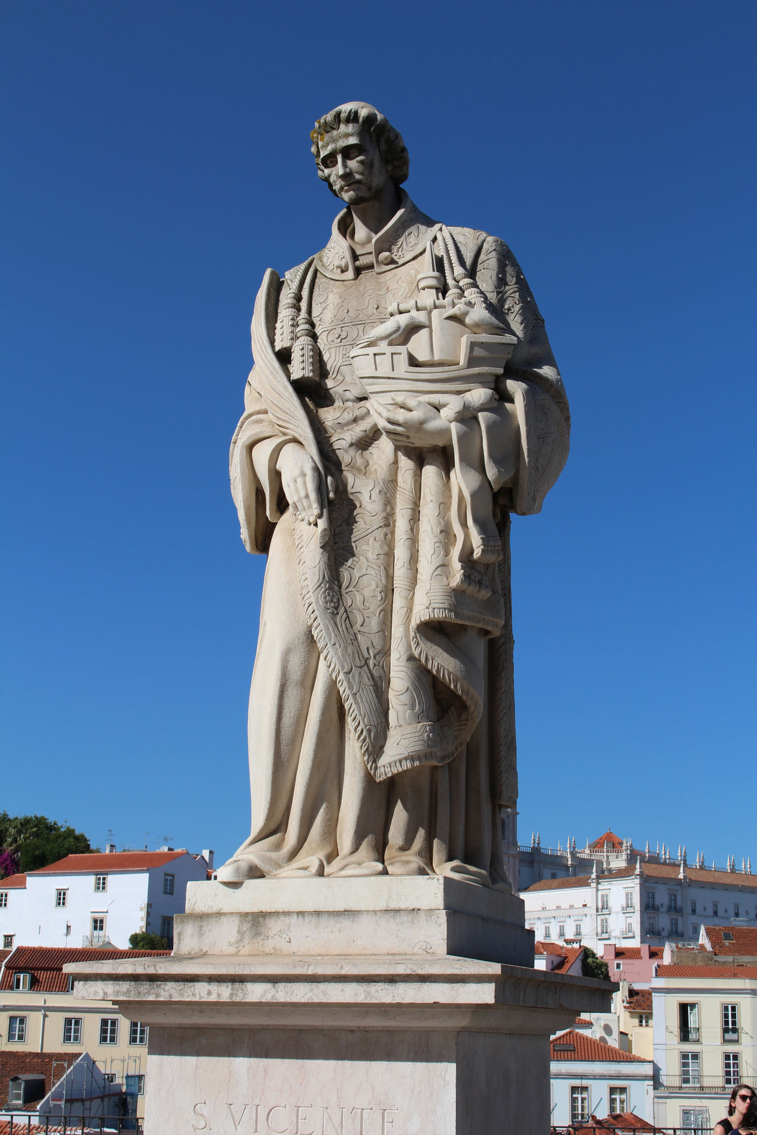 Lisbonne, statue de Saint-Vincent