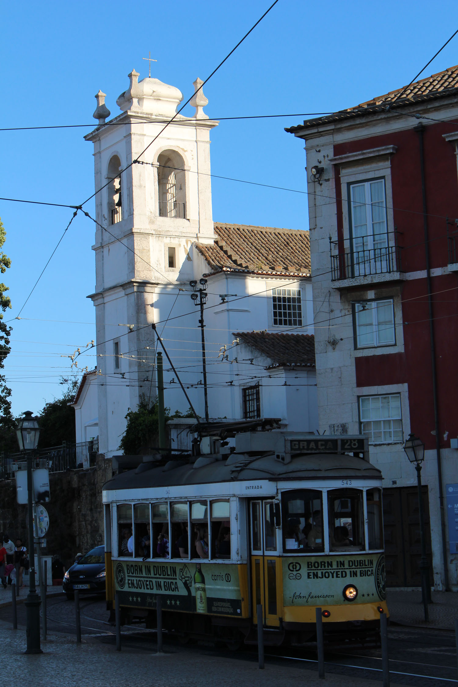 Lisbonne, église, tramway