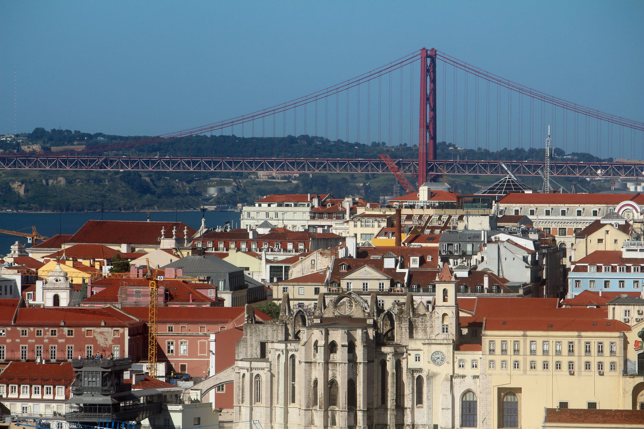 Lisbonne, igreja do Carmo, pont