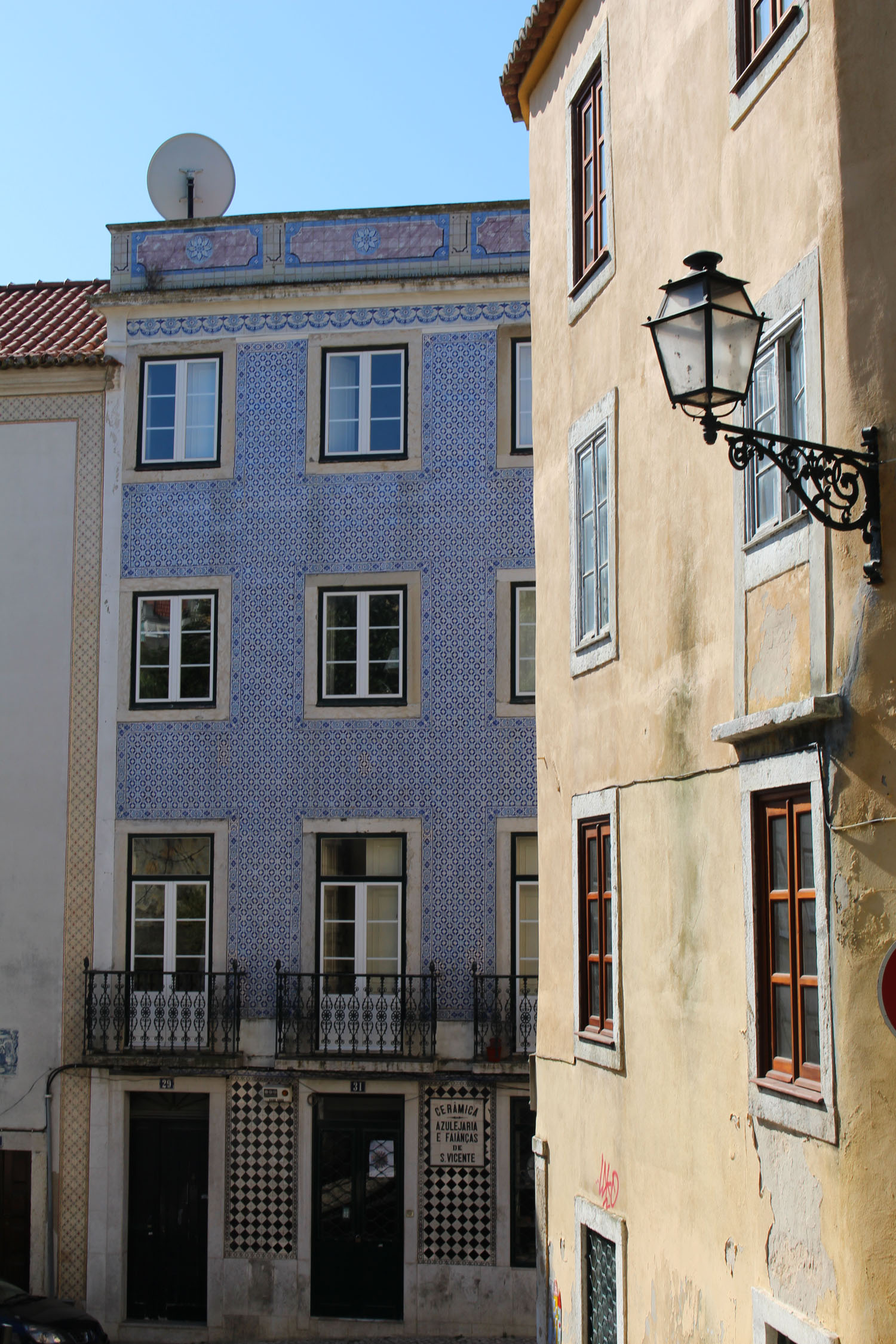 Lisbonne, Alfama, façade