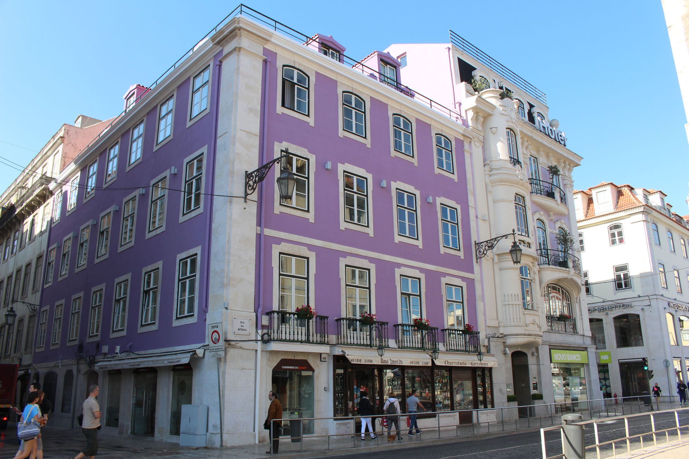 Lisbonne, Plaça da Figueira, immeuble