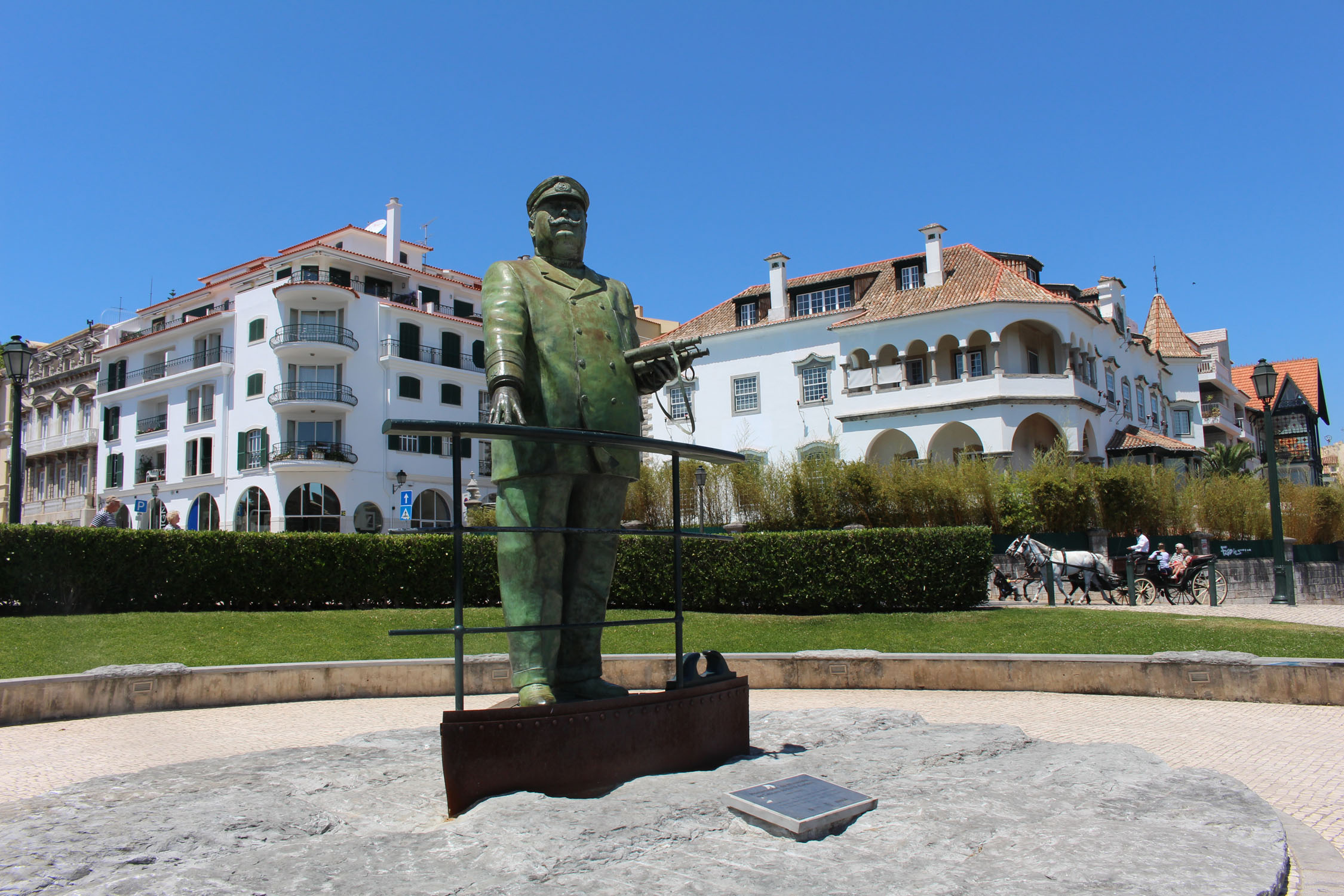 Cascais, statue de Don Carlos I
