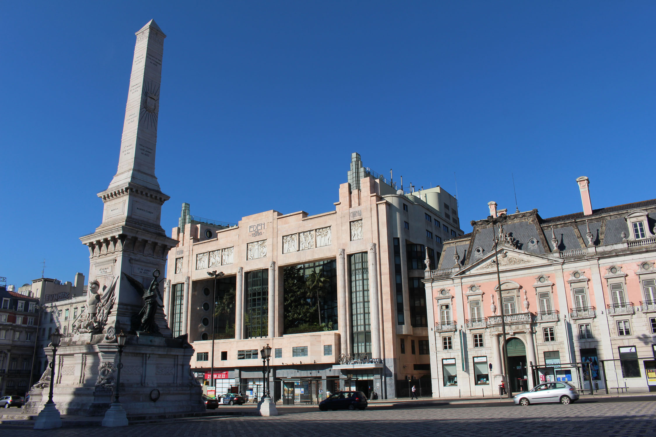 Lisbonne, place dos Restauradores