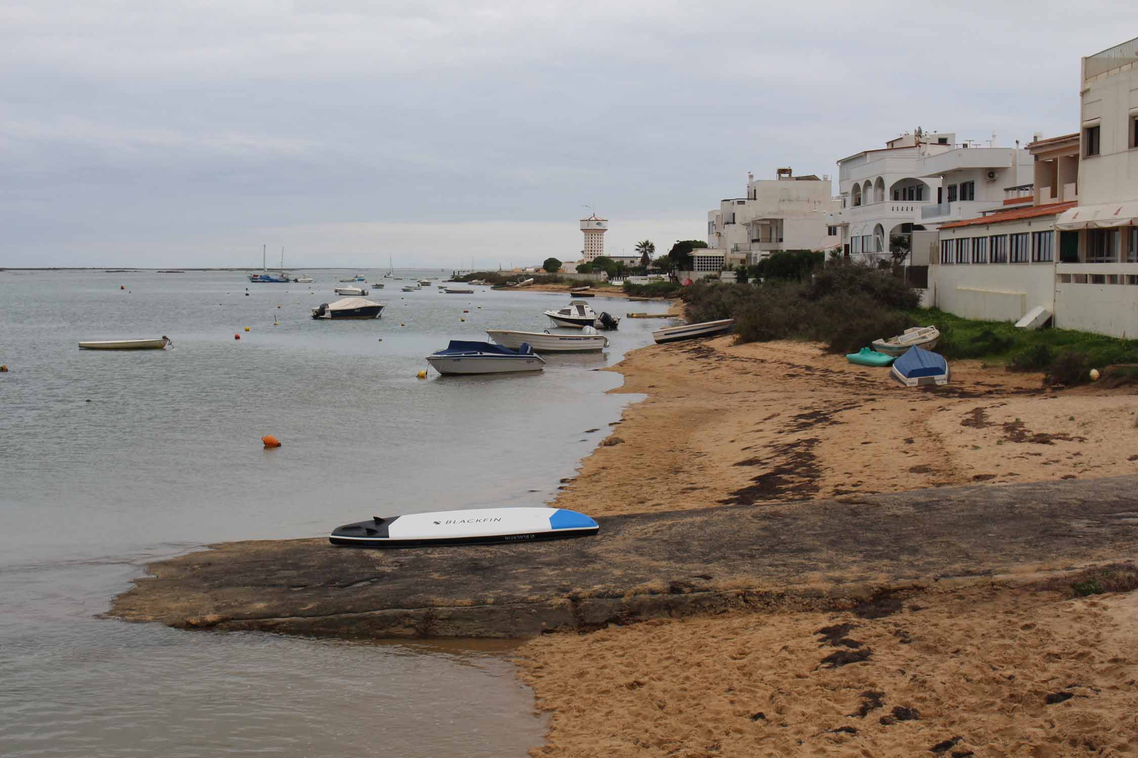 Plage de Faro, lagune