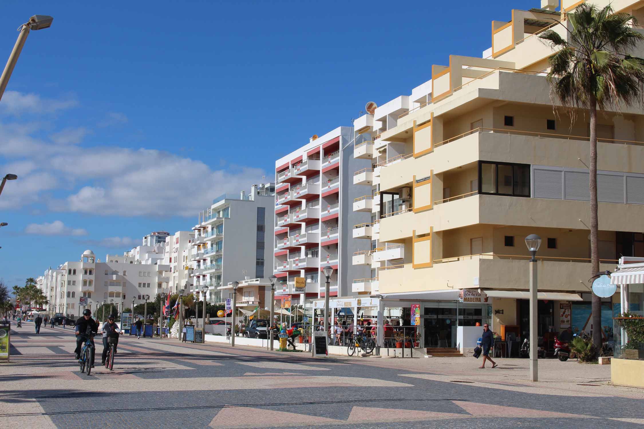 Quarteira, promenade, front de mer