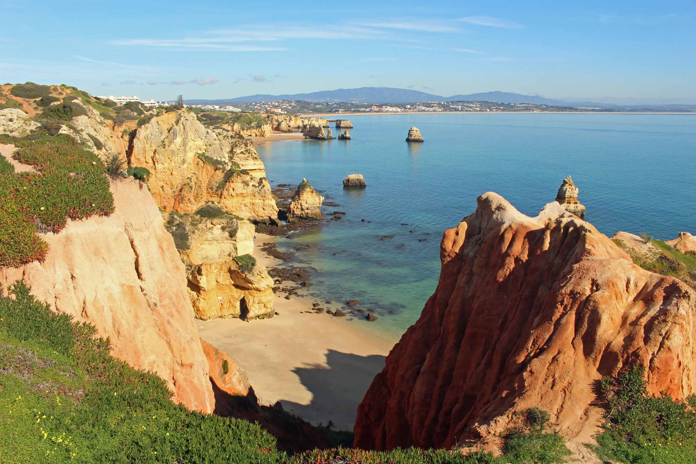 Ponta da Piedade, rochers rouges