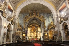 Guimar&atilde;es, &eacute;glise Saint-Fran&ccedil;ois, int&eacute;rieur