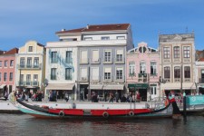 Aveiro, fa&ccedil;ades maisons, bateau