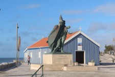 Praia de Mira, chapelle, statue