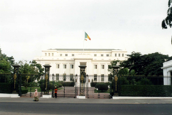 Dakar, le bâtiment de la Présidence de la République