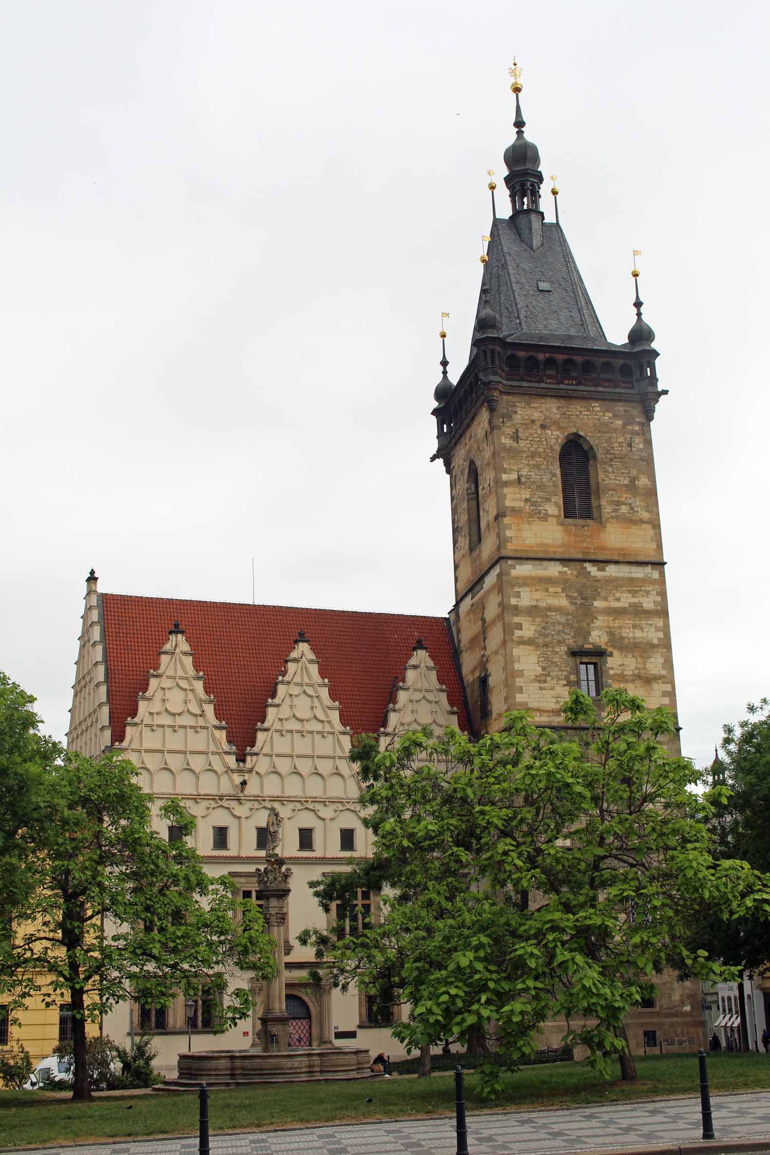 Prague, hôtel de ville, tour