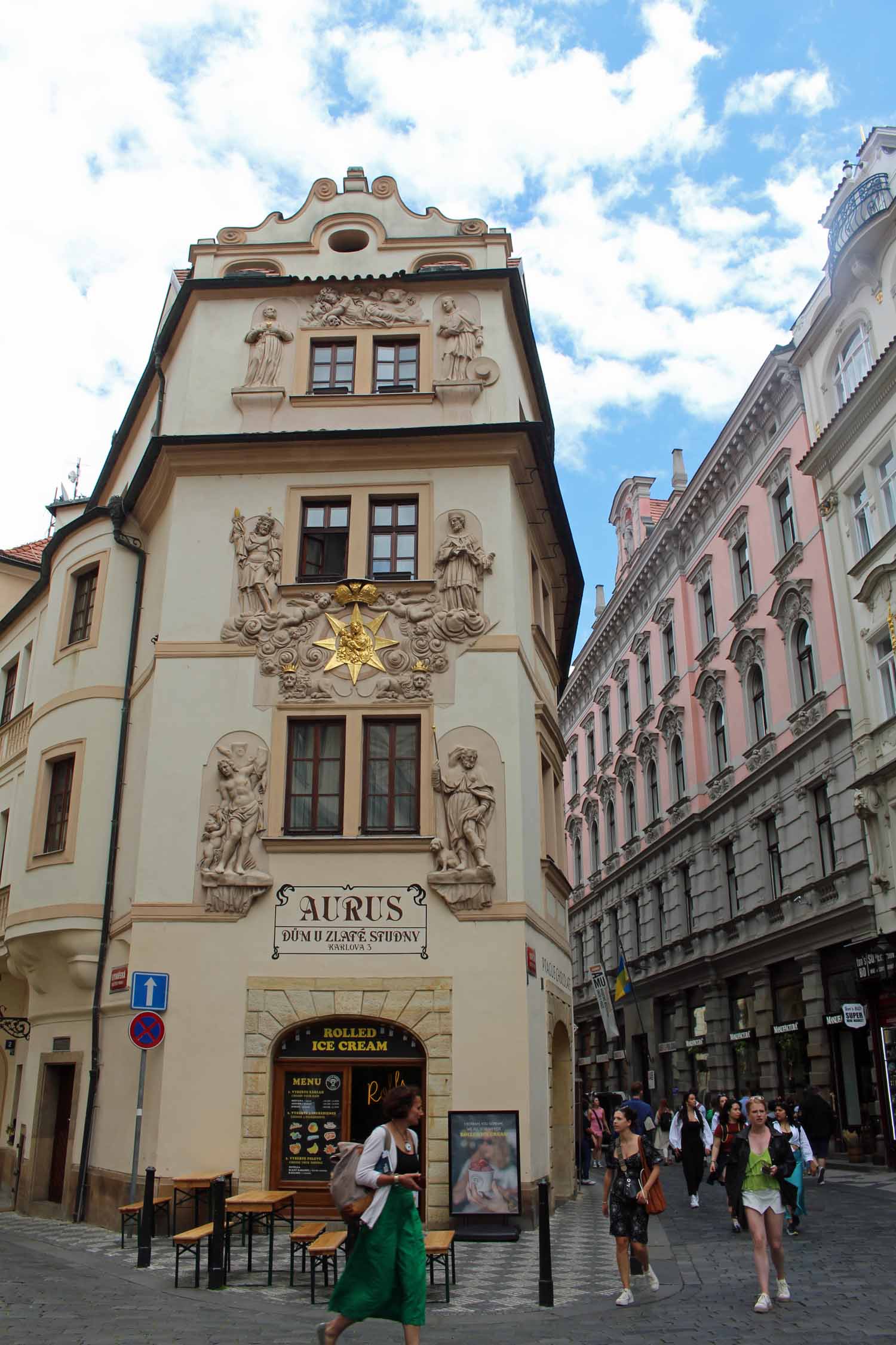 Prague, bâtiment rue Karlova