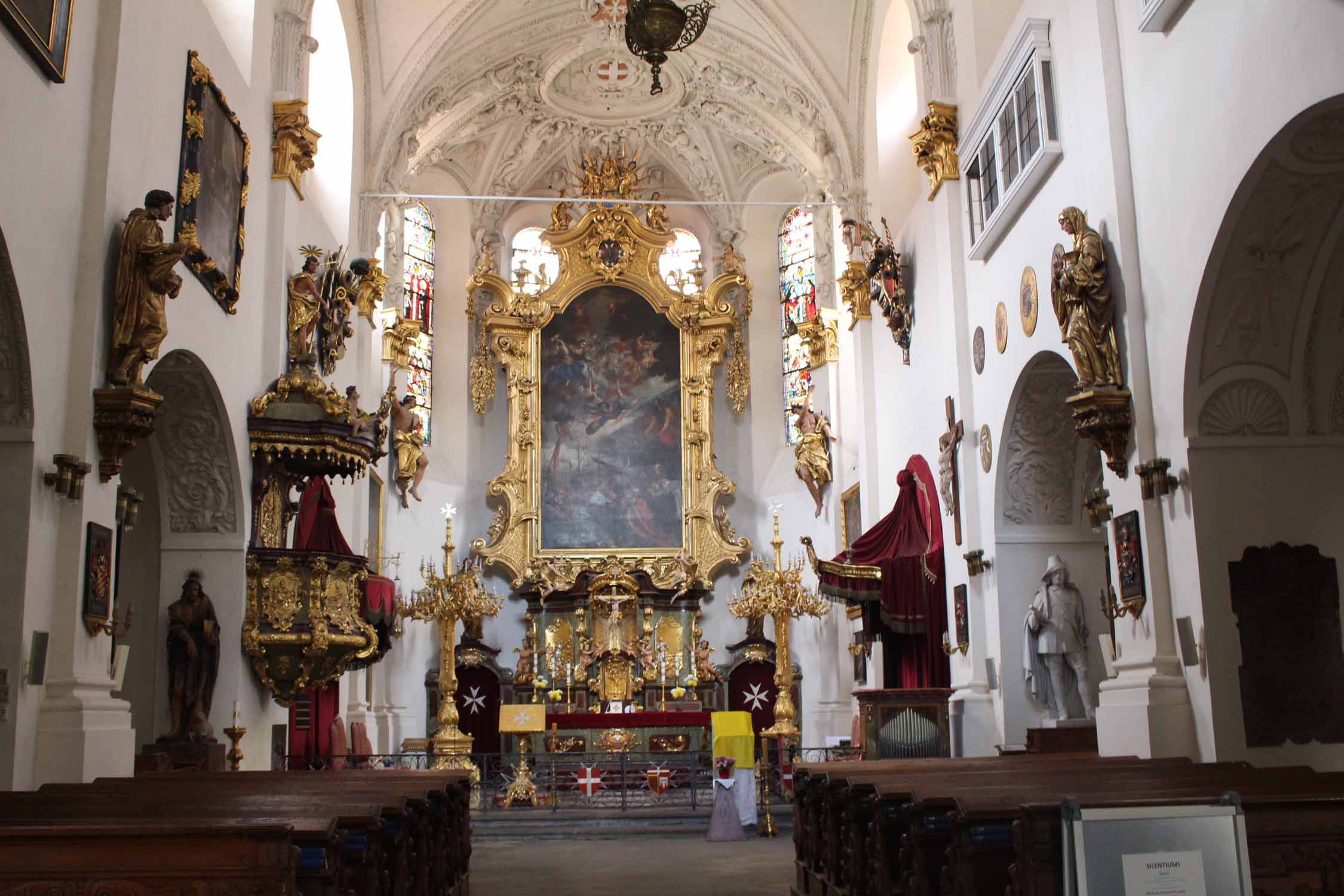 Prague, Notre-Dame-sous-la-Chaîne, intérieur