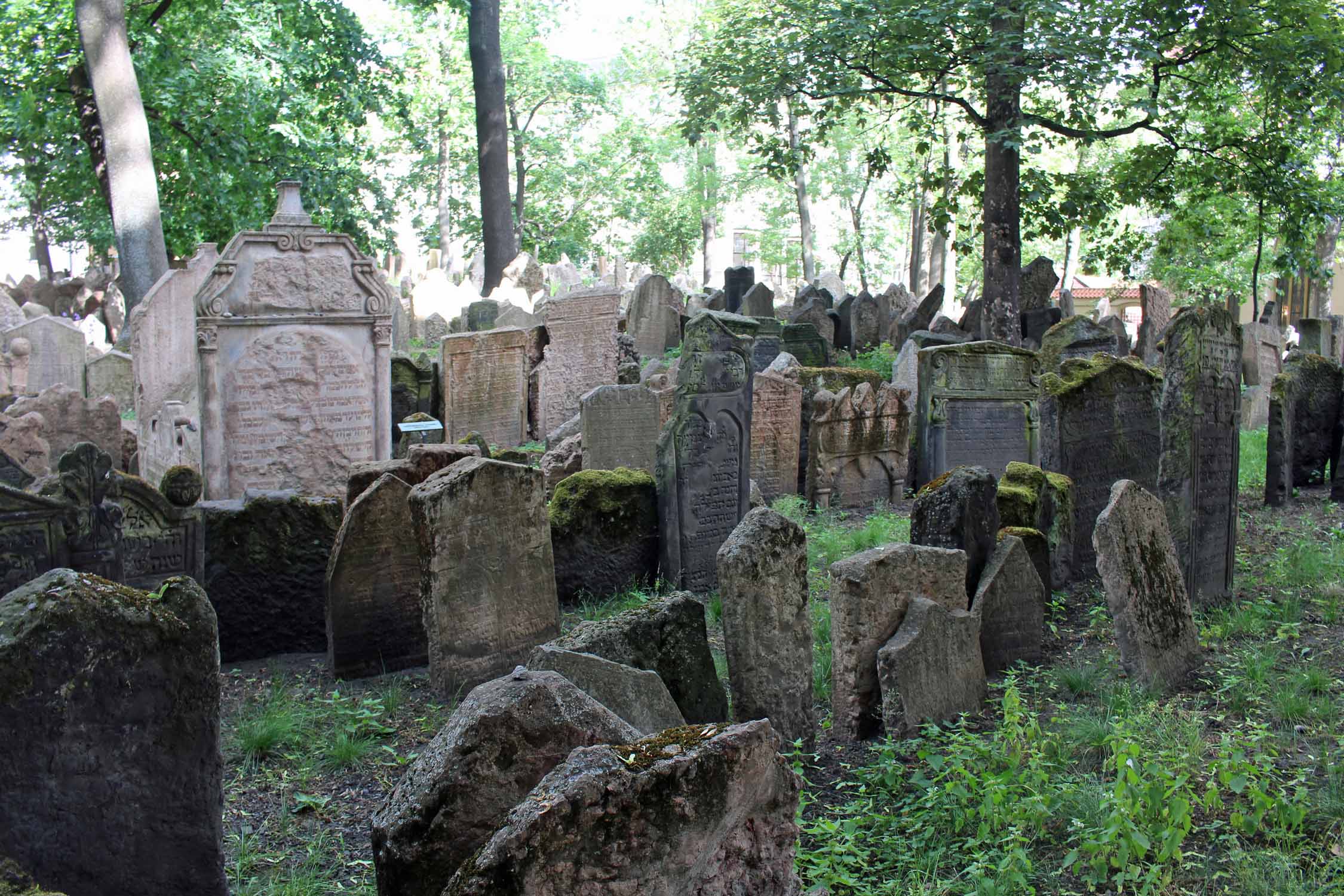 Prague, cimetière juif, tombes