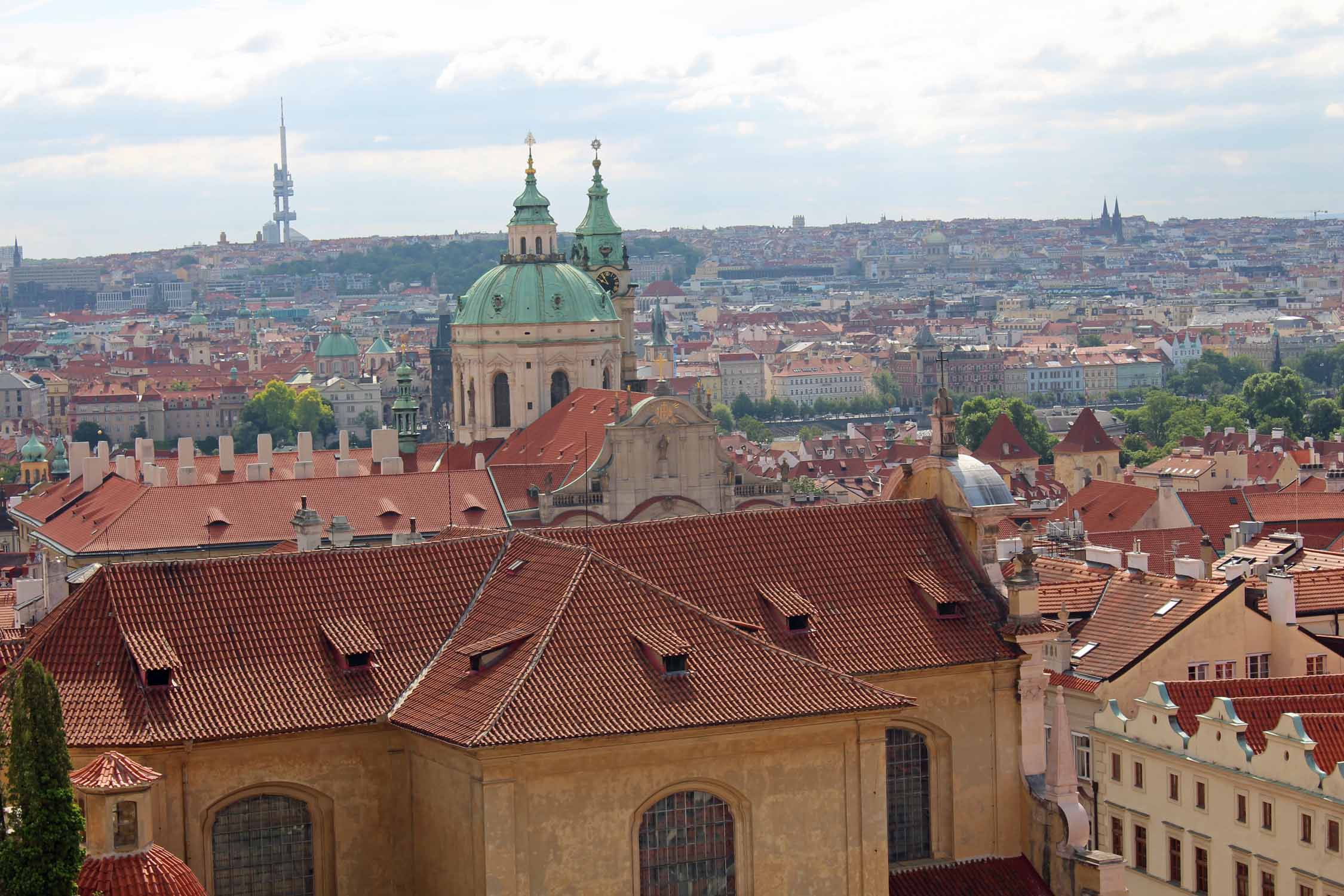 Prague, vue du château