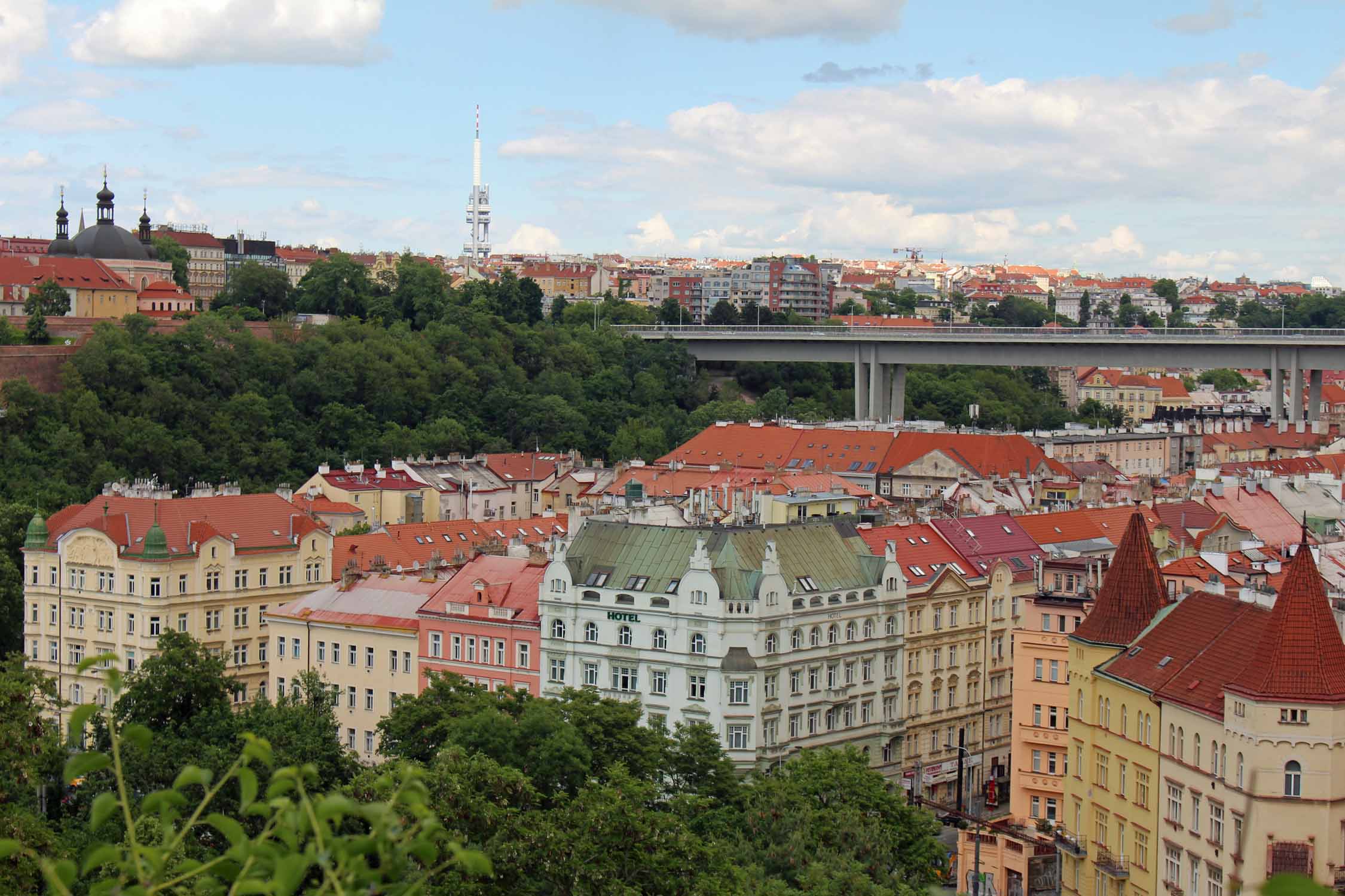 Prague, quartier Visehrad, panorama