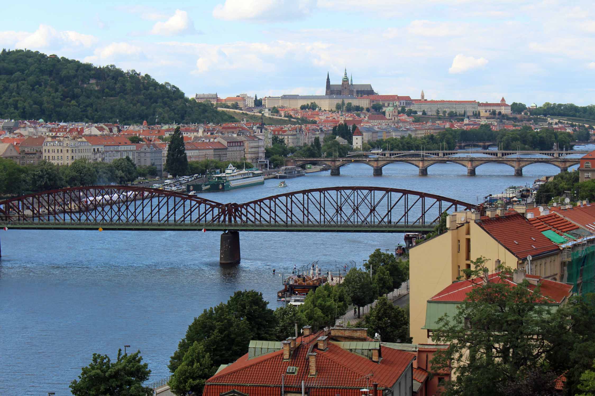 Prague, panorama rivière Vltava