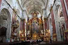 Prague, &eacute;glise Saint-Ignace, int&eacute;rieur