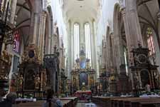 Prague, &eacute;glise Notre-Dame de Tyn, int&eacute;rieur
