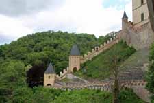 Ch&acirc;teau de Karlstein, remparts