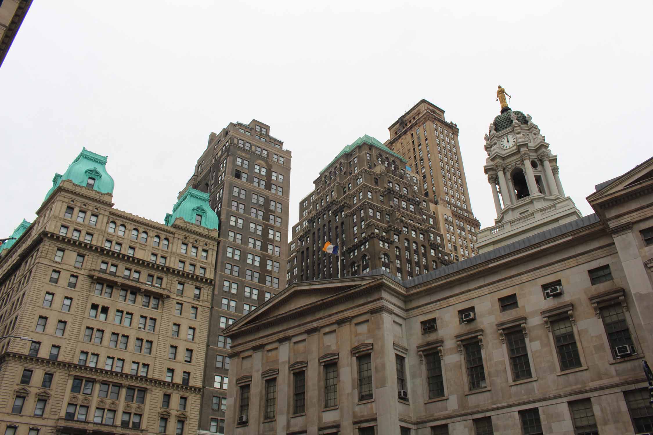 New York, lower Manhattan, tours anciennes typiques