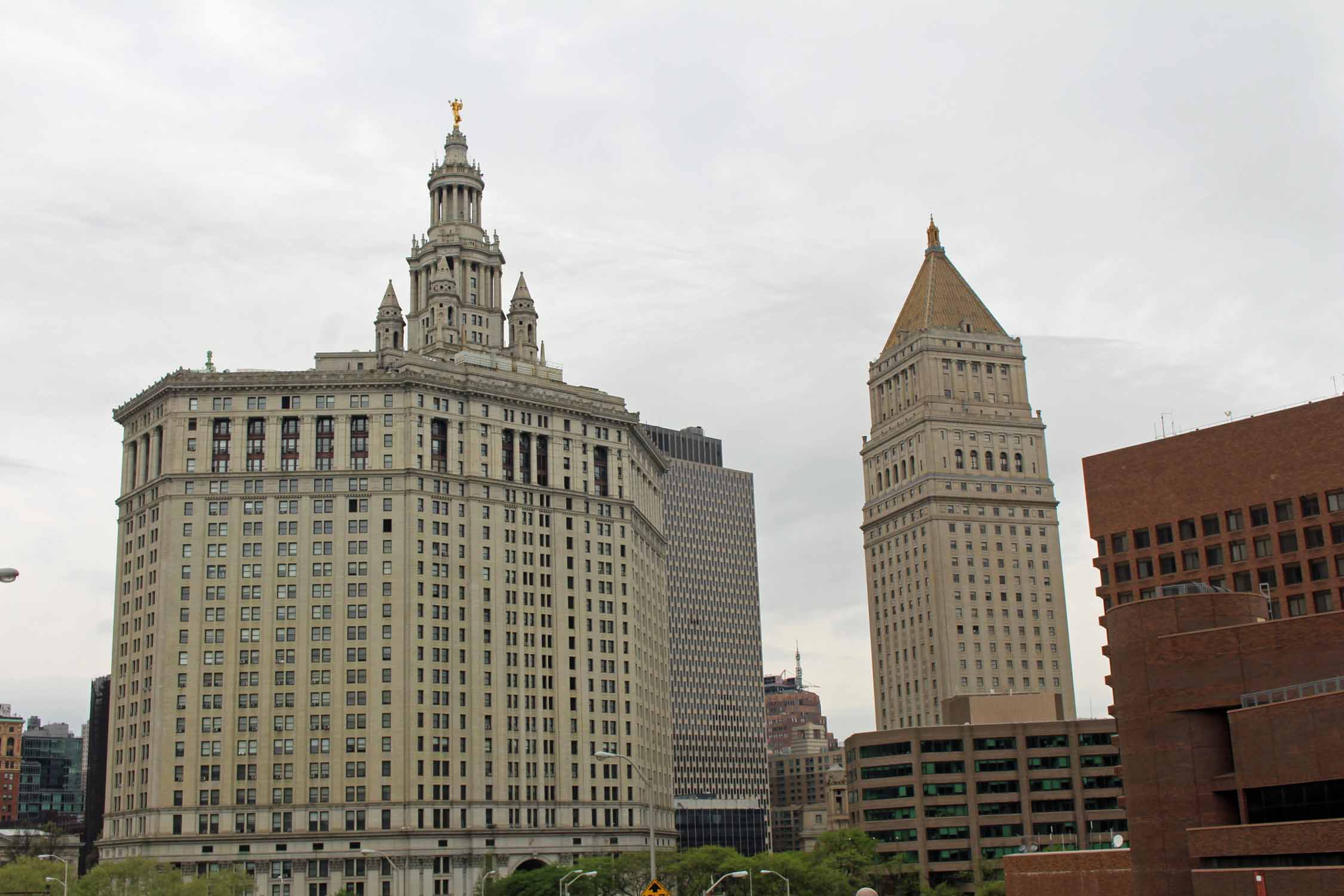 New York, tour Manhattan, Municipal Building, palais de justice