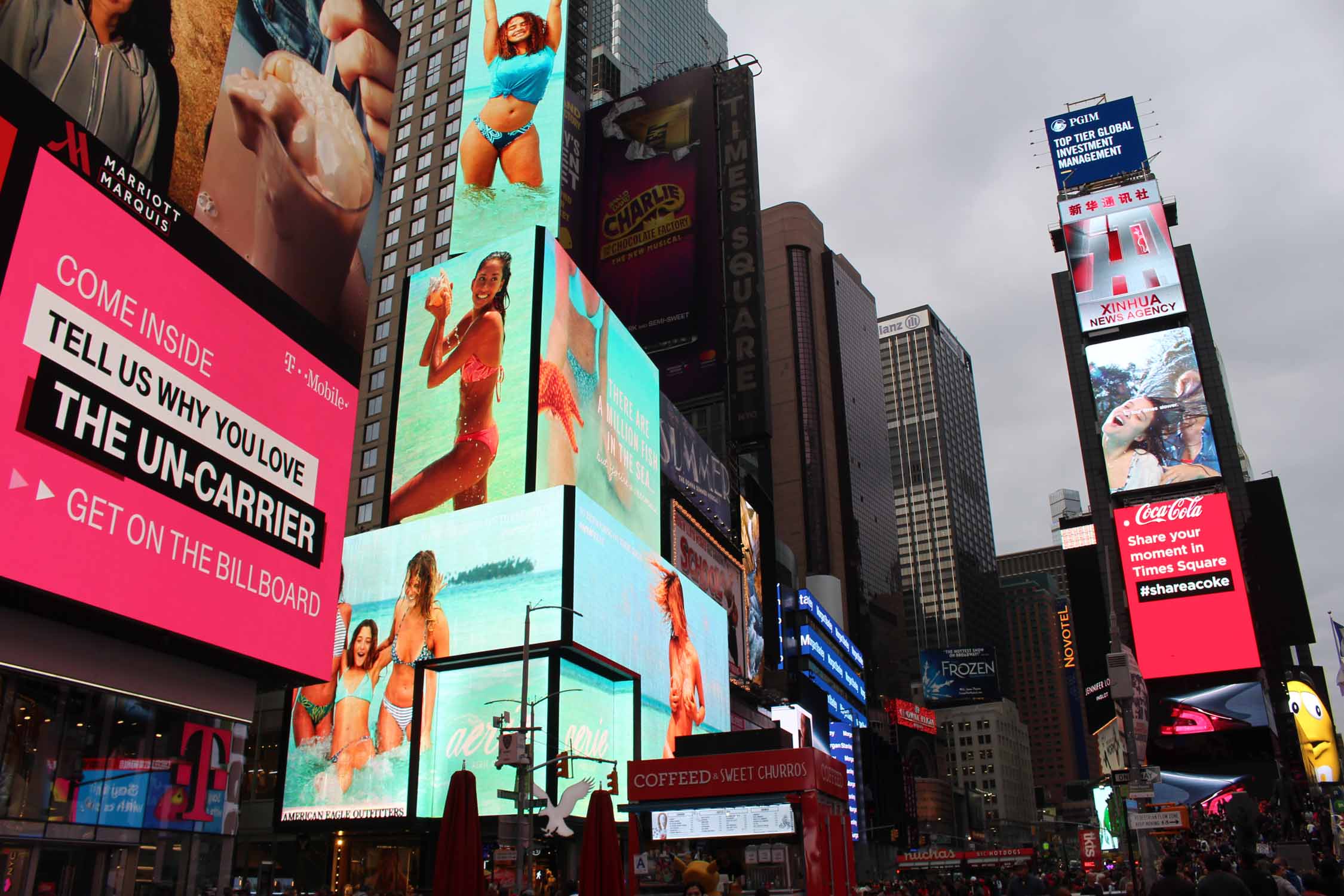 New York, Manhattan, Times Square, publicités