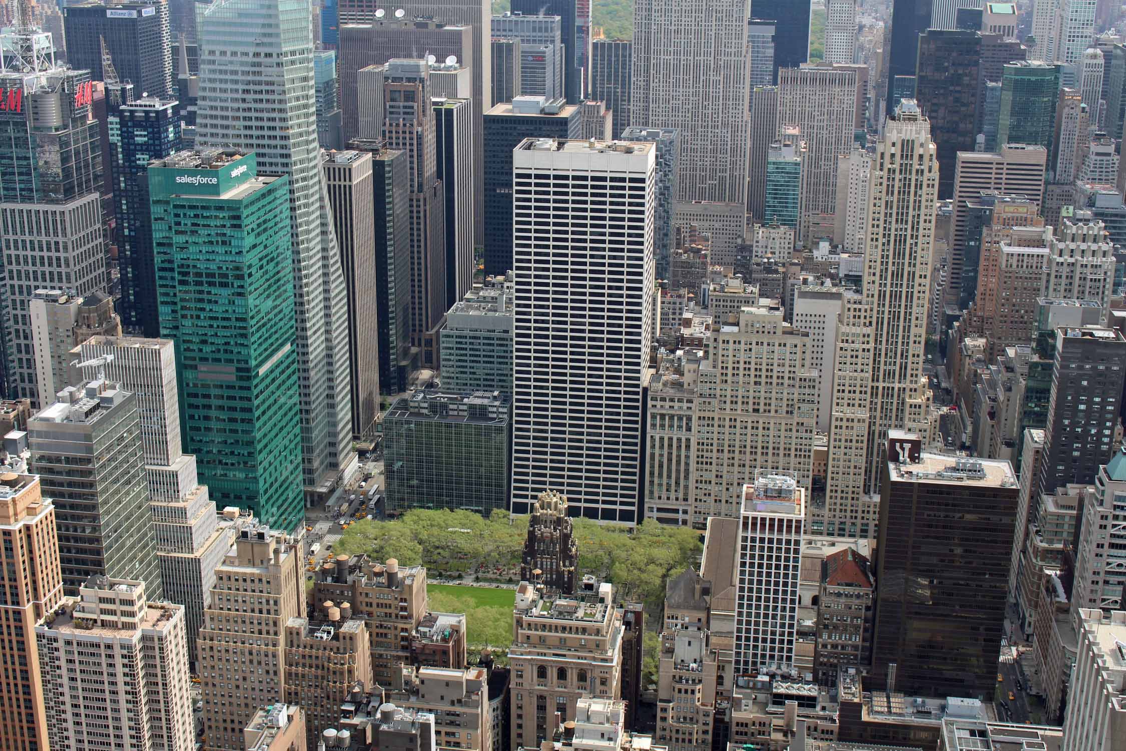 New York, Manhattan, tour et parc Bryant