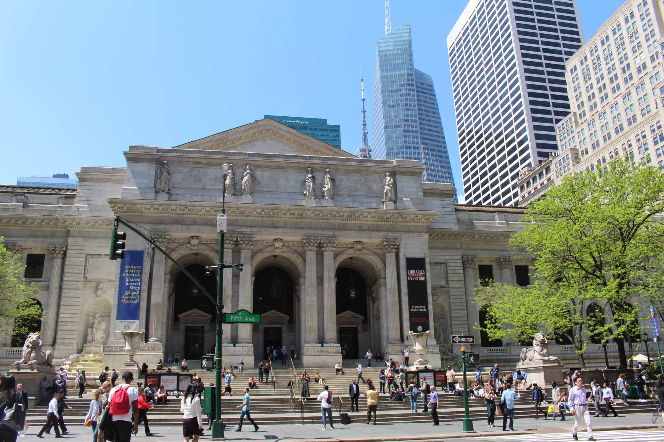 New York, Manhattan, bibliothèque municipale