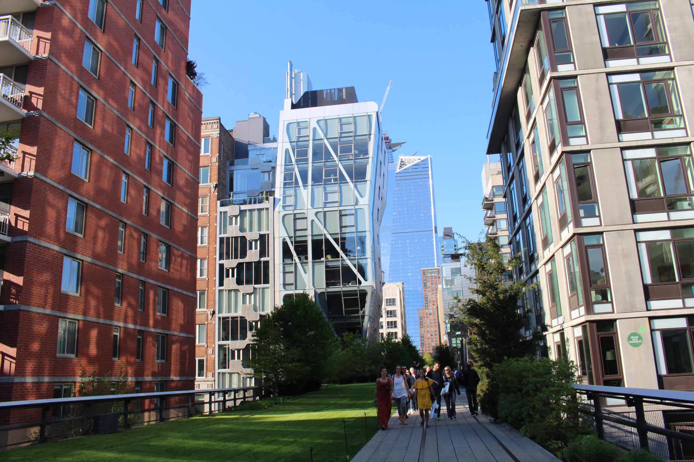 New York, Manhattan, Chelsea parc urbain suspendu