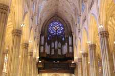 New York, Manhattan, cath&eacute;drale Saint-Patrick, int&eacute;rieur, orgue