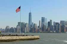 New York, Manhattan, drapeau am&eacute;ricain