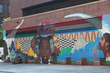 New York, Manhattan, Harlem, fresque murale, Cent-vingt-cinqui&egrave;me rue